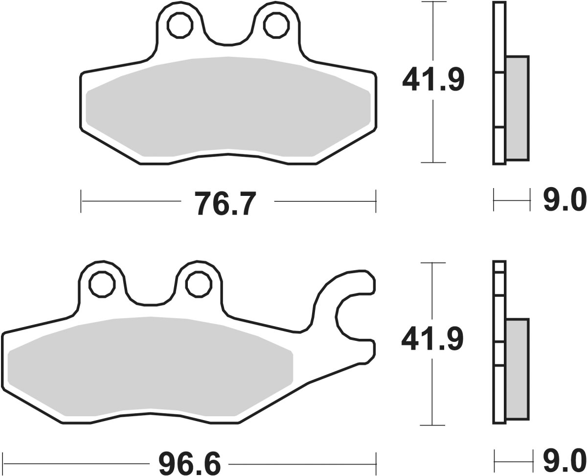 187MS BRAKE PADS SINTER