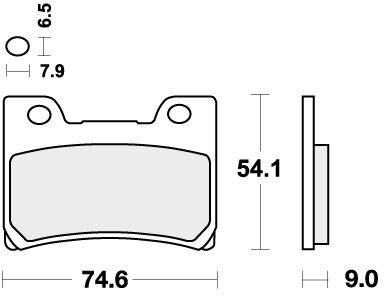 665HF BRAKE PADS ORGANIC