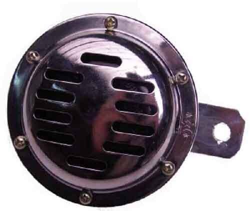 Claxon 12V 100mm, Chroom