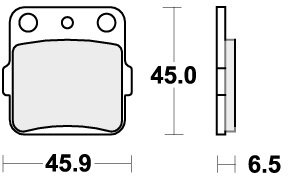 584HF BRAKE PADS ORGANIC