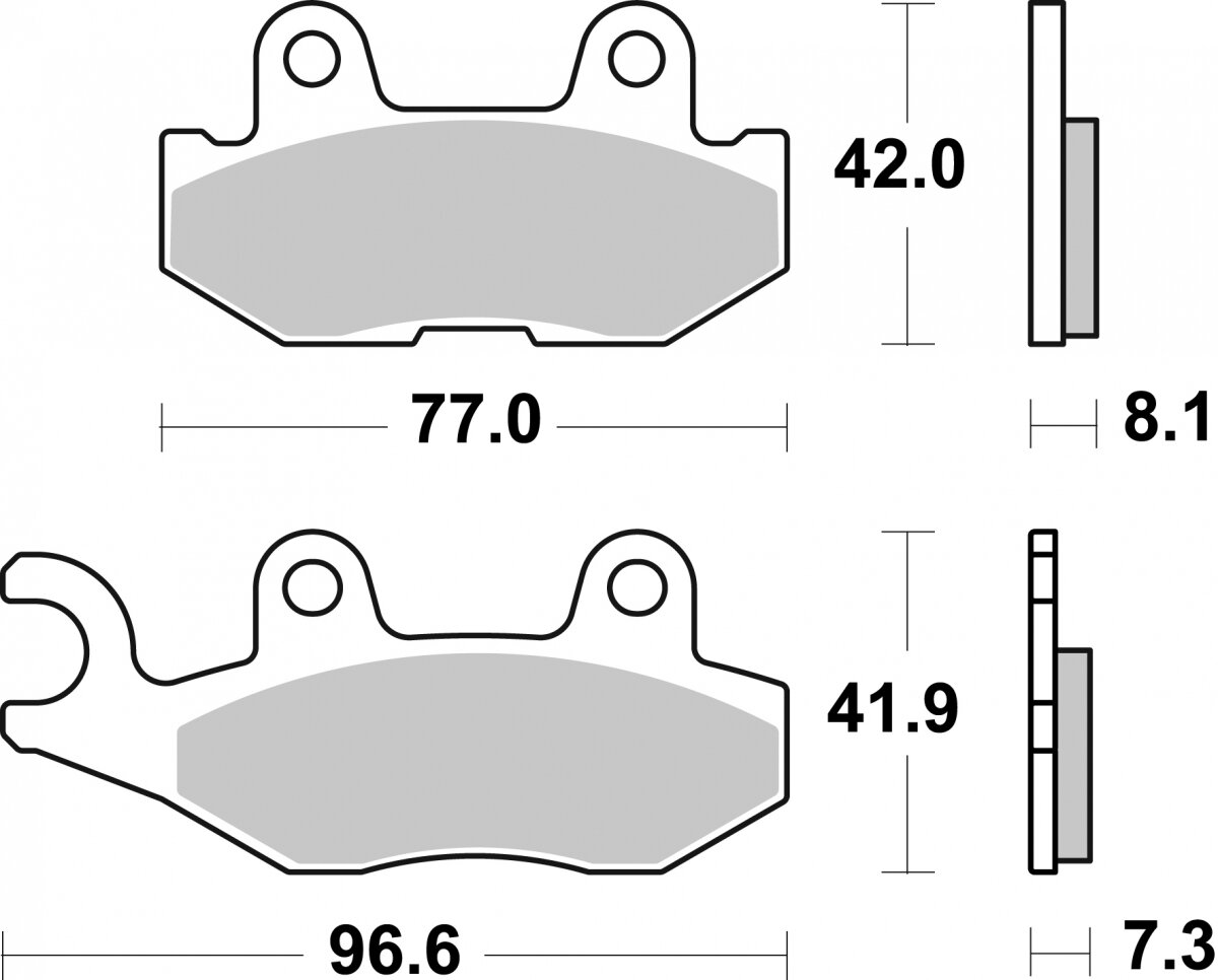 974SI BRAKE PADS SINTER