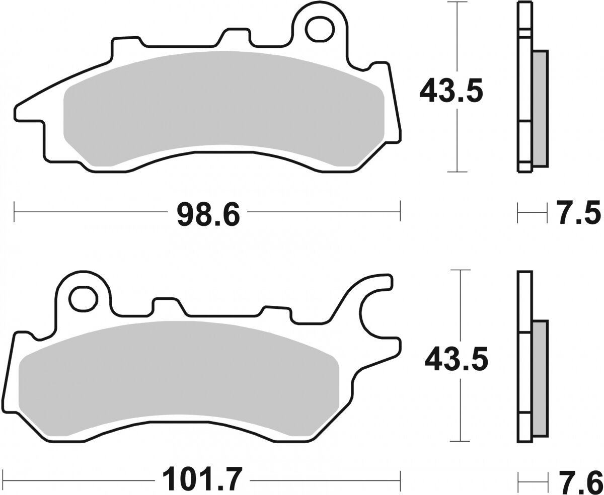 958HF BRAKE PADS ORGANIC