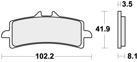 841RST BRAKE PADS SINTER SPORT