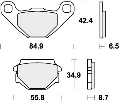 651HF BRAKE PADS ORGANIC