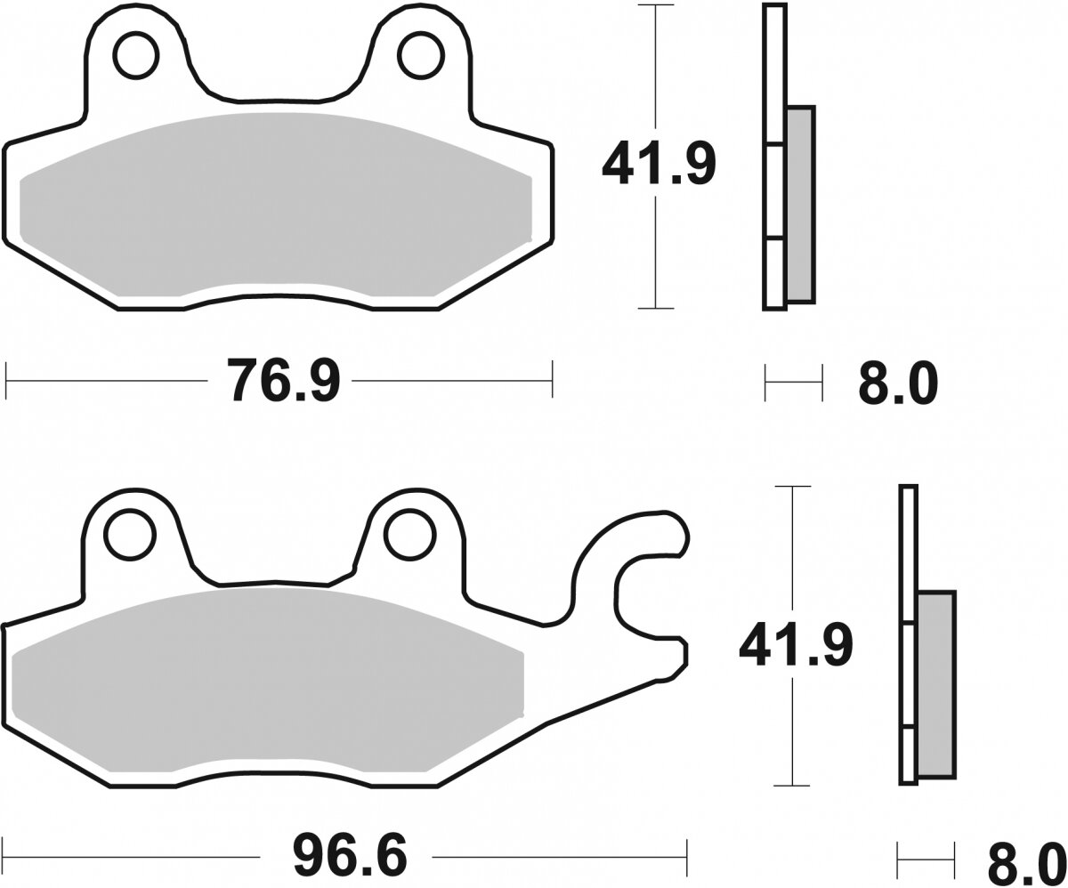 134CT BRAKE PADS ORGANIC