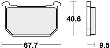 540HF BRAKE PADS ORGANIC