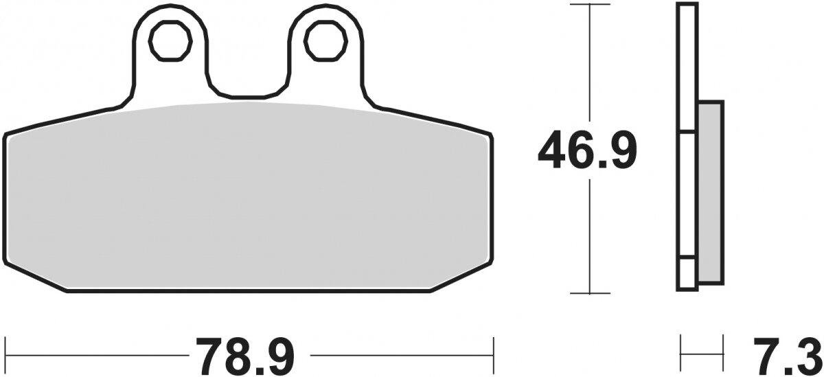 108HF BRAKE PADS ORGANIC