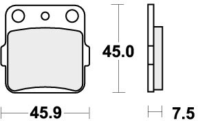 592HF BRAKE PADS ORGANIC