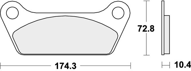 553H.CT BRAKE PADS ORGANIC