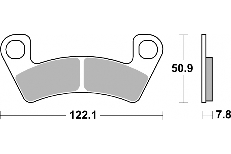 946ATS BRAKE PADS SINTER
