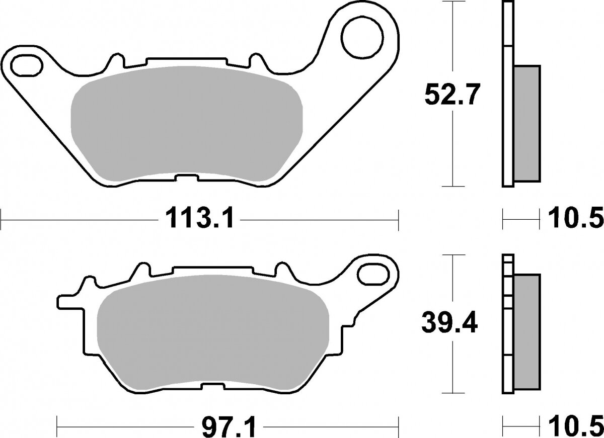 230CT BRAKE PADS ORGANIC