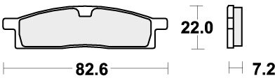 589HF BRAKE PADS ORGANIC