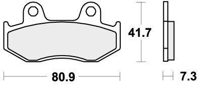558HF BRAKE PADS ORGANIC
