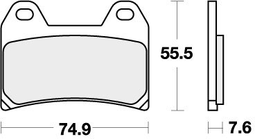 727HF BRAKE PADS ORGANIC