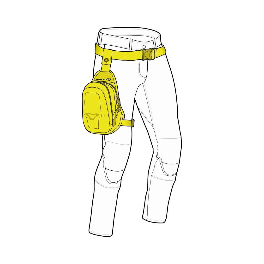 Leg Bag Extended - Zwart