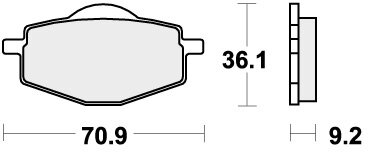 575HF BRAKE PADS ORGANIC