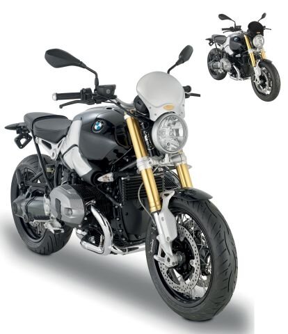 100ALB-ALU CAFE RACER SCREEN BLACK ANODIZED