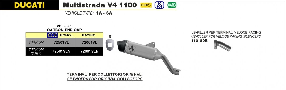 VELOCE TITANIUM , CARB END CAP