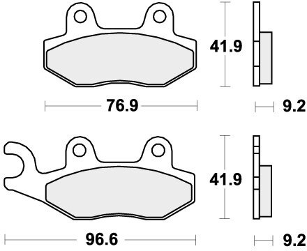 713HF BRAKE PADS ORGANIC