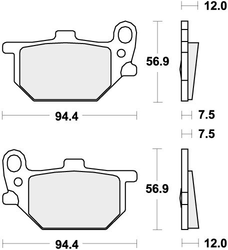 528HF BRAKE PADS ORGANIC