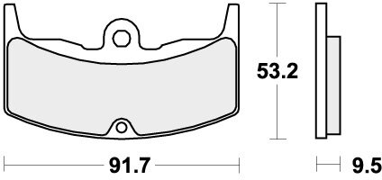 571HF BRAKE PADS ORGANIC