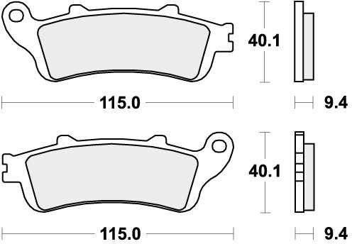 722HF BRAKE PADS ORGANIC