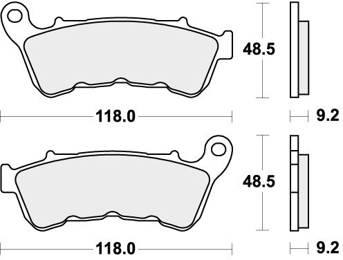 934H.HS BRAKE PADS SINTER
