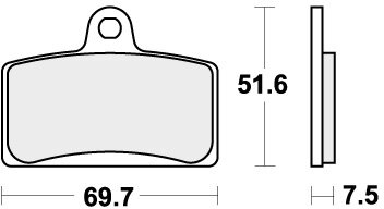 821HF BRAKE PADS ORGANIC