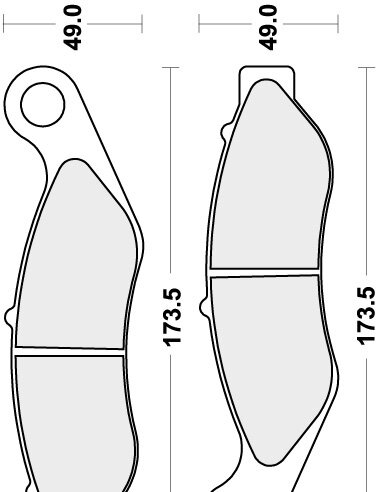 922H.HS BRAKE PADS SINTER