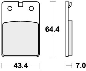 605HF BRAKE PADS ORGANIC