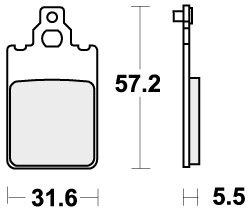 607HF BRAKE PADS ORGANIC