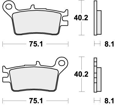 629HF BRAKE PADS ORGANIC