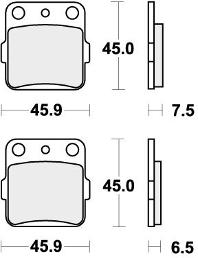 562HF BRAKE PADS ORGANIC