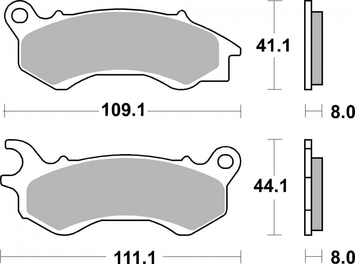873HF BRAKE PADS ORGANIC