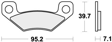 908RSI BRAKE PADS SINTER RACING