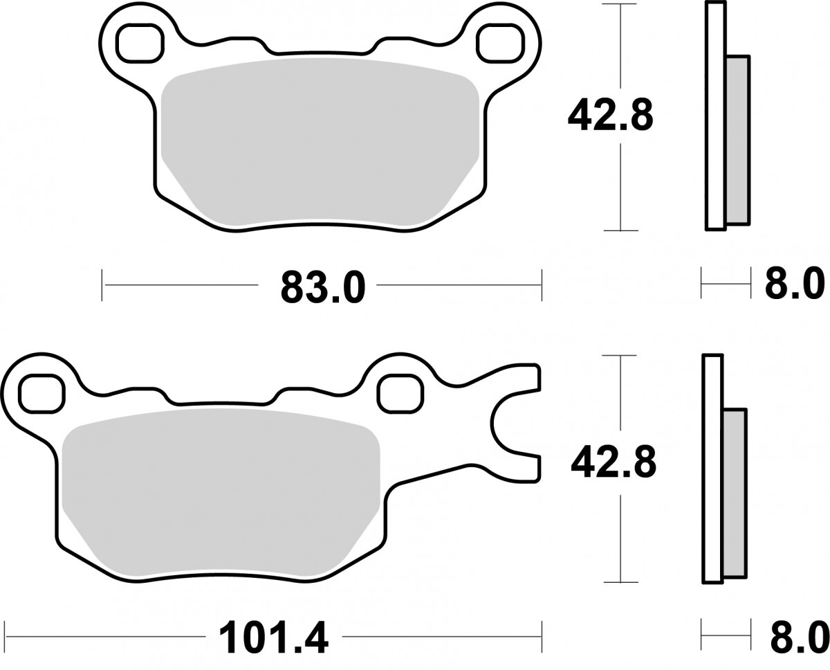 1001PSI BRAKE PAD SINTER EVO