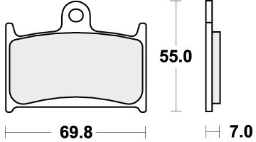 714HF BRAKE PADS ORGANIC