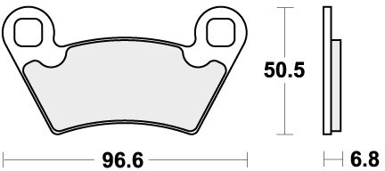 800ATS BRAKE PADS SINTER