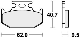 648HF BRAKE PADS ORGANIC
