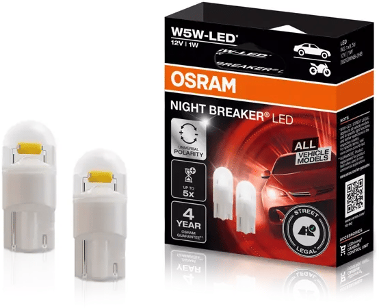 12V W5W NIGHT BREAKER LED 2PK