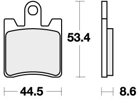 740HF BRAKE PADS ORGANIC
