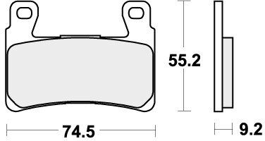 860DS-2 BRAKE PADS SINTER RACING