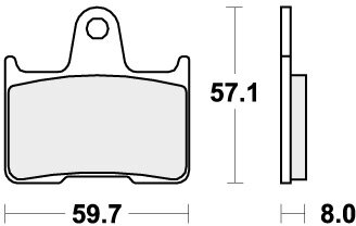 715HF BRAKE PADS ORGANIC
