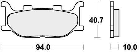 691HF BRAKE PADS ORGANIC