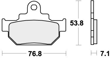 581HF BRAKE PADS ORGANIC