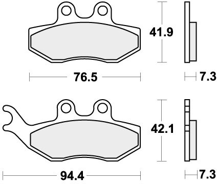 774HF BRAKE PADS ORGANIC