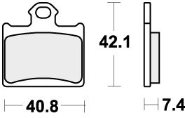 872RST BRAKE PADS SINTER SPORT