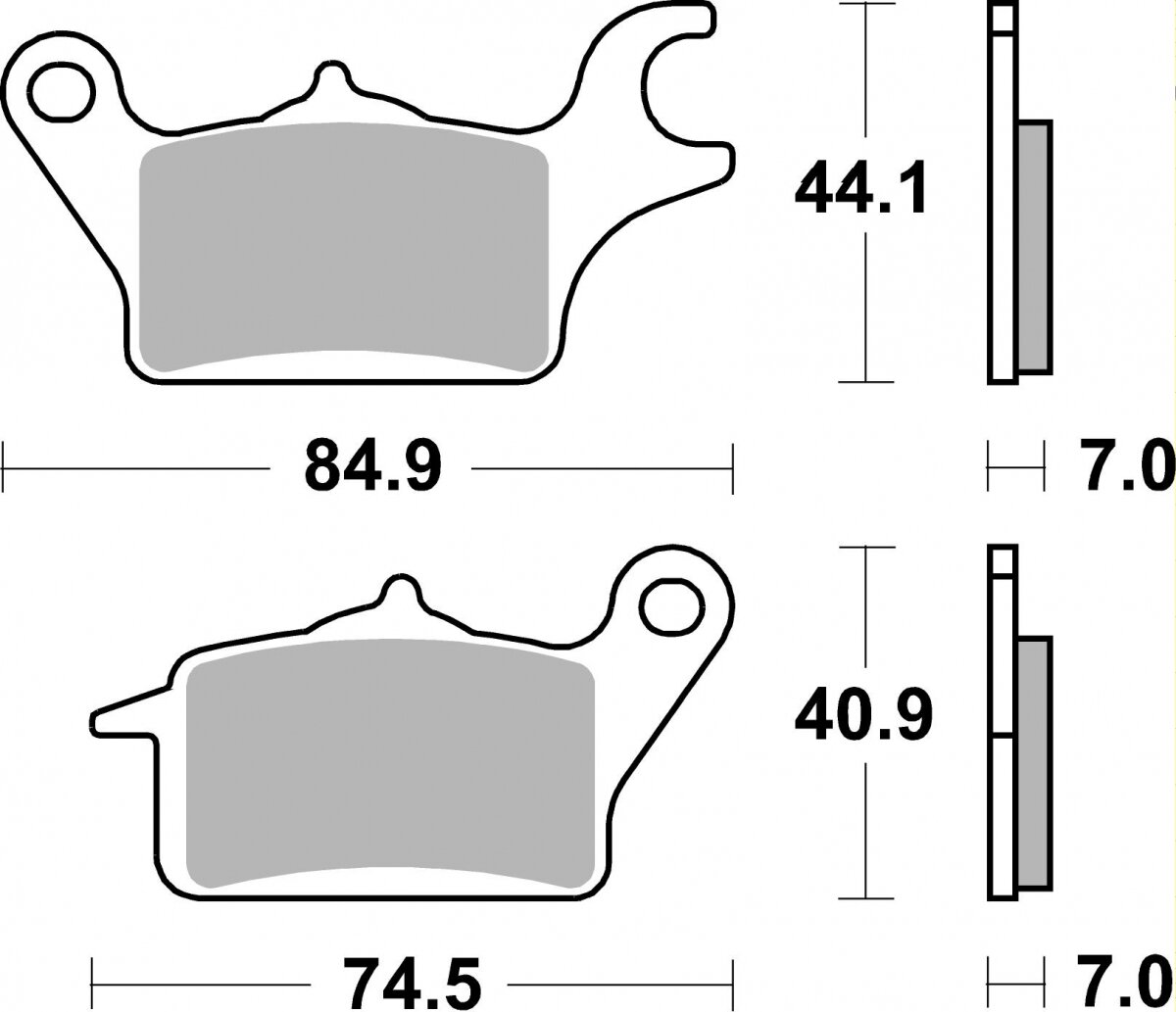 925RSI BRAKE PADS SINTER RACING