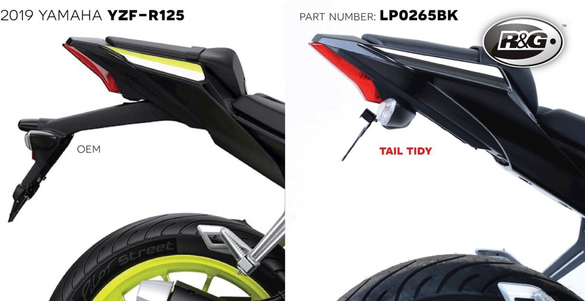 LP0265BK Kentekenplaathouder YZF125