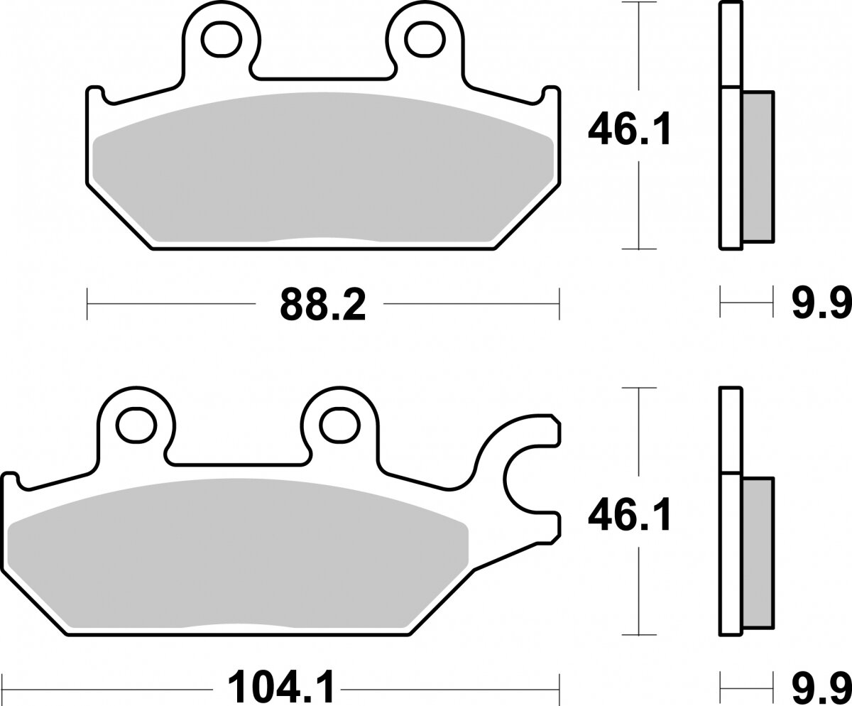 971SI BRAKE PADS SINTER